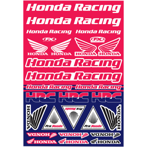 Factory Effex 22-68332 Decal Kit Univ Hon Racing