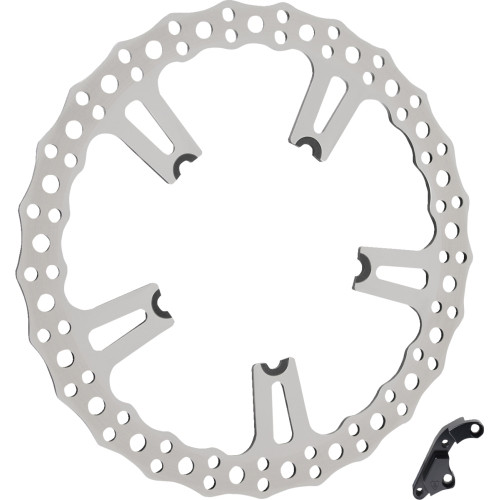 Arlen Ness Jagged Brake Rotor - 15" - Left - Spoke-Mount 02-991