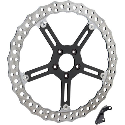 Arlen Ness Jagged Brake Rotor - 15" - Left - Hub-Mount 02-994