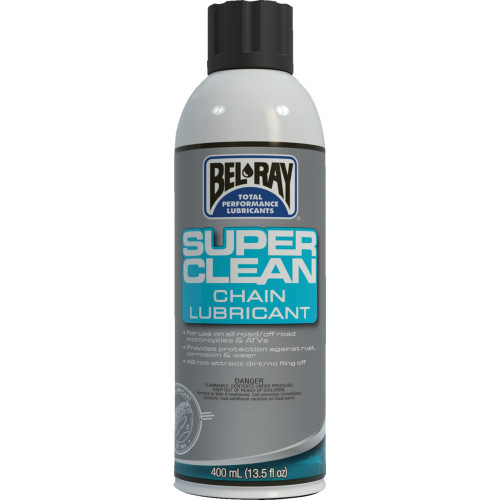 Bel-Ray Super Clean Chain Lube - 400Ml - Aerosol 99470-A400W Bel-Ray Super Clean Chain Lube - 400Ml - Aerosol 99470-A400W