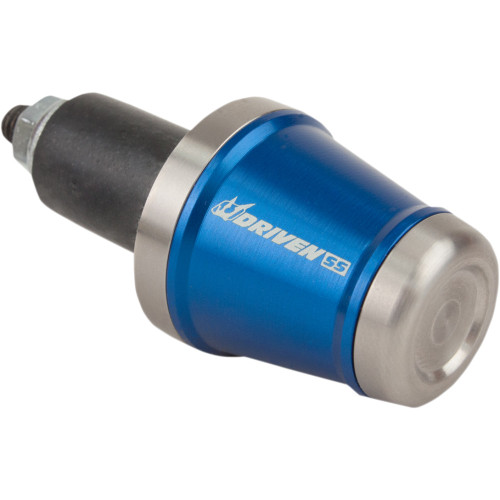 Driven Racing Bar End Weight - Stainless Steel/Blue Dbew-Ss-Bl