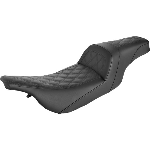 Saddlemen Slim Seat - Black - Lattice Stitch - '99-'07 Flht/Fltr 897-07-162 Saddlemen Slim Seat - Black - Lattice Stitch - '99-'07 Flht/Fltr 897-07-162