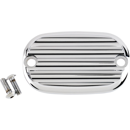 Joker Machine Master Cylinder Cover - Finned - Chrome 08-01Fn Joker Machine Master Cylinder Cover - Finned - Chrome 08-01Fn
