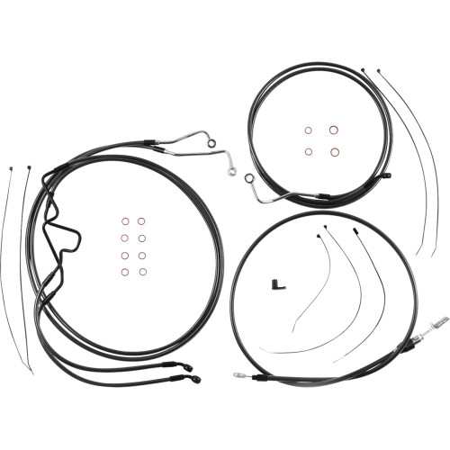 Magnum Shielding Black Pearl Designer Handlebar Installation Kit - 10" - '21-'23 Fltr 4871215 Magnum Shielding Black Pearl Designer Handlebar Installation Kit - 10" - '21-'23 Fltr 4871215