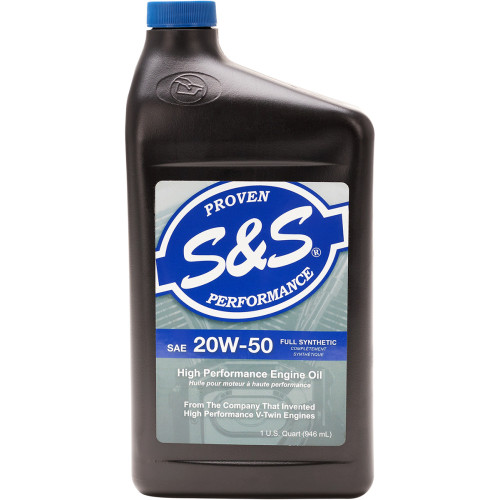 S&S Cycle Synthetic Oil 20W-50 - 1 U.S. Quart 153755