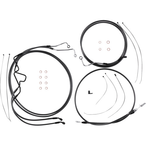 Magnum Shielding Black Pearl Designer Handlebar Installation Kit - 10" - '21-'22 Flhr 4871225 Magnum Shielding Black Pearl Designer Handlebar Installation Kit - 10" - '21-'22 Flhr 4871225