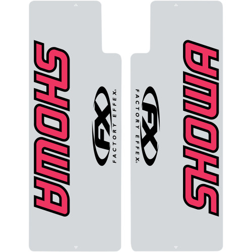 Factory Effex Fork Shield Decal - Upper - Showa - Red 02-8515