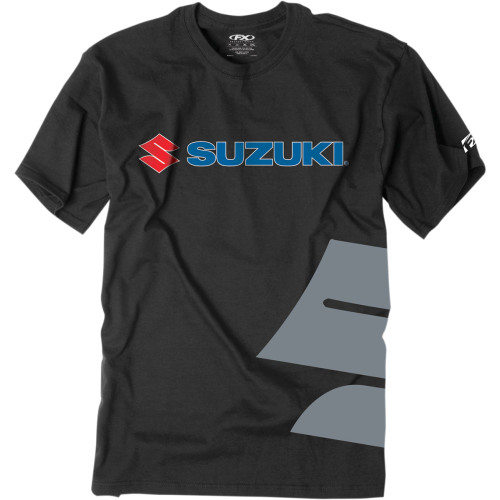 Factory Effex 15-88470 Tee Suzuki Big S Black Md