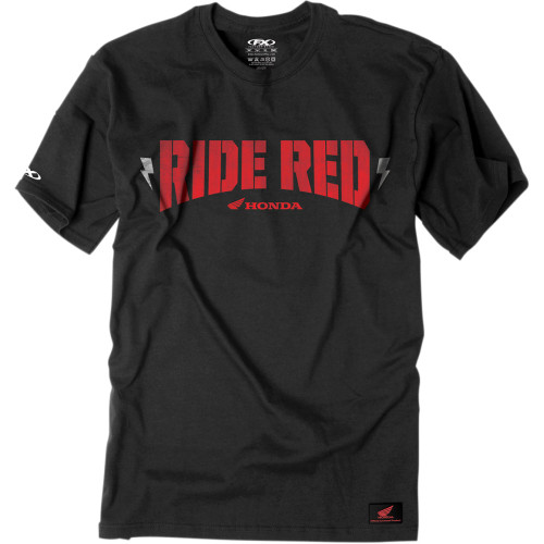 Factory Effex Honda Ride Bolt T-Shirt - Black - Medium 16-88320