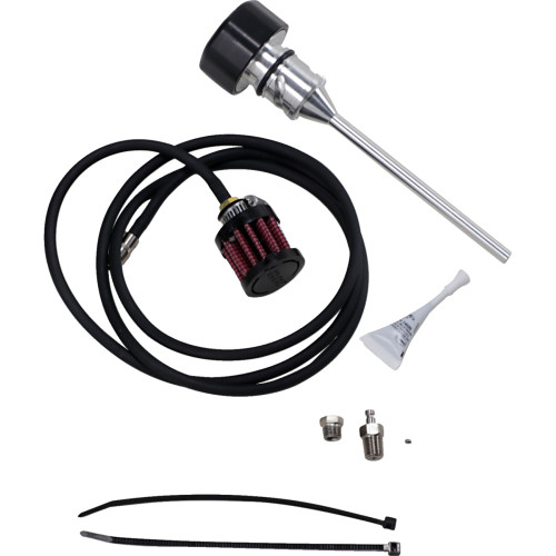 Feuling Oil Pump Corp. Vented Dipstick - Black - M8 Softail 3086