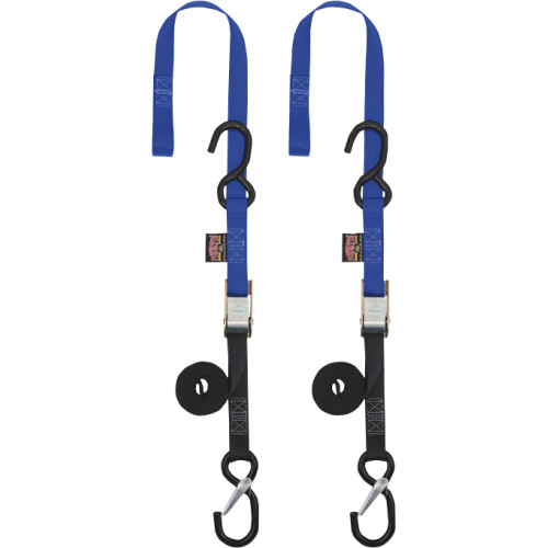 Powertye Mfg. Cam Buckle - Sewn-In Soft-Tye - 1" X 5-1/2' - Blue 23623-Sr