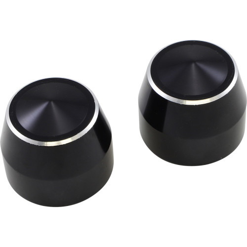 Accutronix Axle Caps - Black - Elite - 25 Mm Tac102-En