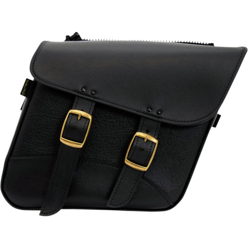 Willie & Max Luggage Brass Monkey Saddlebags - Slant - Brass - Small 59588-08