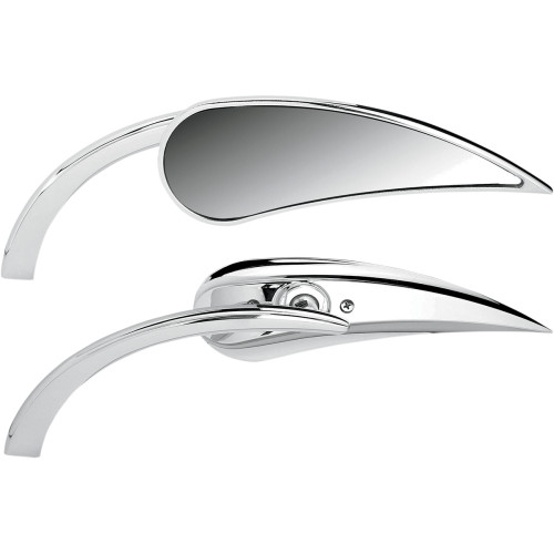 Arlen Ness Mirror - Micro - Rad 2 - Side View - Teardrop - Chrome - Left 13-410 Arlen Ness Mirror - Micro - Rad 2 - Side View - Teardrop - Chrome - Left 13-410