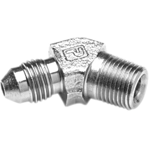 Goodridge Fitting - -3 To 1/8" Npt - 45 - Chrome P823-03Ch