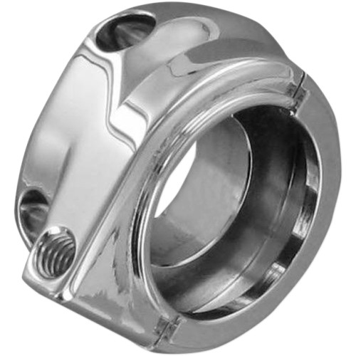 Hawg Halters Throttle Housing - Single Cable - Chrome Htha-Sc-C01