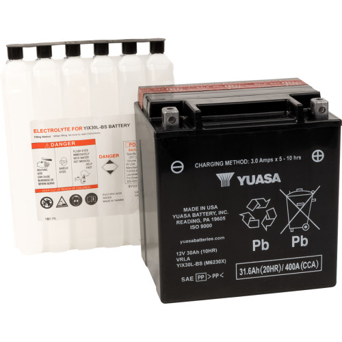 Yuasa Agm Battery - Yix30L-Bs-Pw Yuam6230Xpw Yuasa Agm Battery - Yix30L-Bs-Pw Yuam6230Xpw