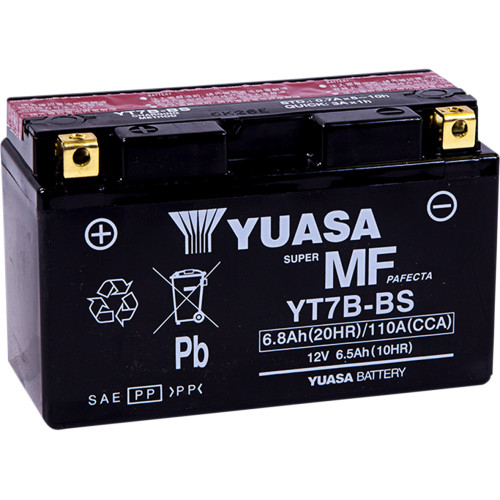 Yuasa Agm Battery - Yt7B-Bs - .30 L Yuam62T7B
