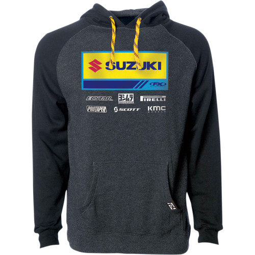Factory Effex 24-88422 Hoody Suz Race21 Ch/Bk Md