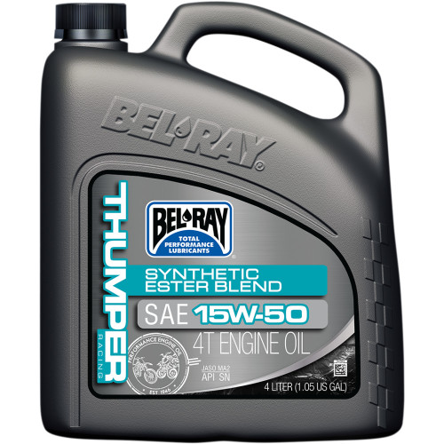 Bel-Ray Thumper Synthetic Blend 4T Oil - 15W-50 - 4L 99530-B4Lw
