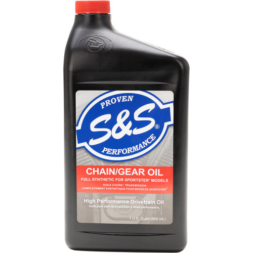S&S Cycle Synthetic Chain/Gear Oil - 1 U.S. Quart 153763