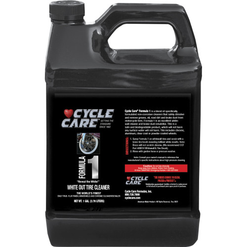 Cycle Care Formulas Formula 1 Wheel & Tire Cleaner - 1 Us Gal. 01128 Cycle Care Formulas Formula 1 Wheel & Tire Cleaner - 1 Us Gal. 01128