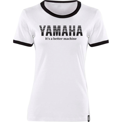 Yamaha Apparel Women'S Yamaha Vintage T-Shirt - White/Black - 2Xl Np21S-L1793-2X