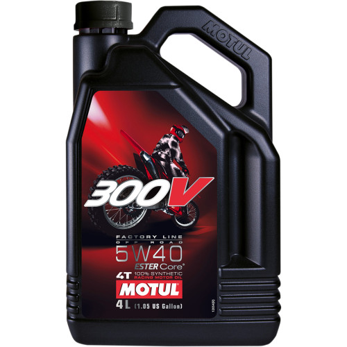 Motul 300V Offroad Synthetic Oil - 5W-40 - 4L 104135