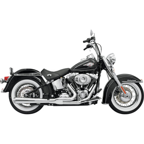 Bassani Xhaust 2:1 Exhaust - Chrome - Long - Softail 12111J Bassani Xhaust 2:1 Exhaust - Chrome - Long - Softail 12111J