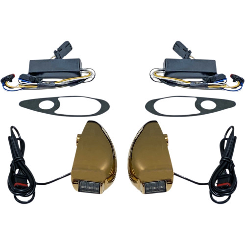 Custom Dynamics Probeam Road Glide Turn Signals - Gold Pb-Rg-Ts-15-G