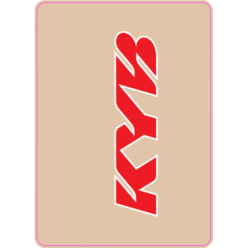 D'Cor Visuals Upper Fork Decal - Kyb - Red 40-80-123