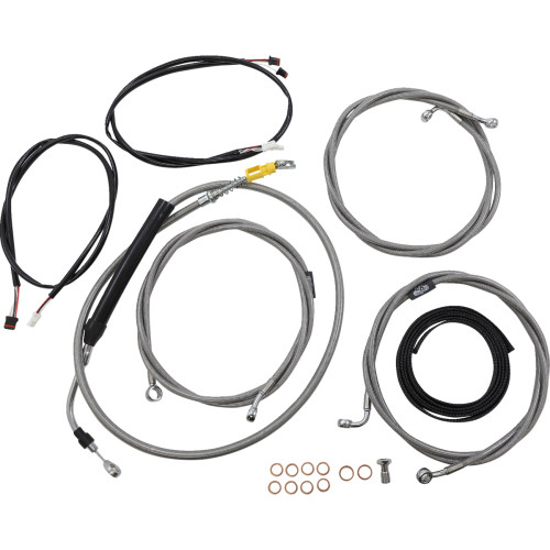 La Choppers Cable Kit - 12" - 14" Handlebars - Abs - Stainless La-8056Kt3-13 La Choppers Cable Kit - 12" - 14" Handlebars - Abs - Stainless La-8056Kt3-13