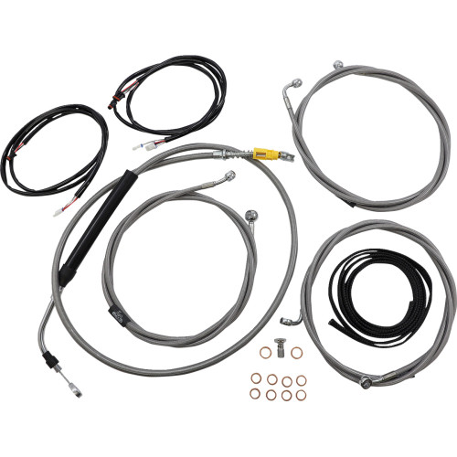 La Choppers Cable Kit - 18" - 20" Handlebars - Abs - Stainless La-8056Kt3-19 La Choppers Cable Kit - 18" - 20" Handlebars - Abs - Stainless La-8056Kt3-19