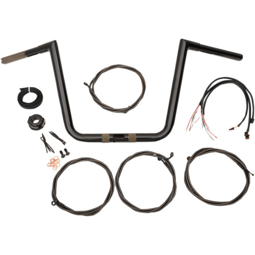 La Choppers Handlebar And Cable Kit - 10" - Black La-7312Kt1-61B La Choppers Handlebar And Cable Kit - 10" - Black La-7312Kt1-61B