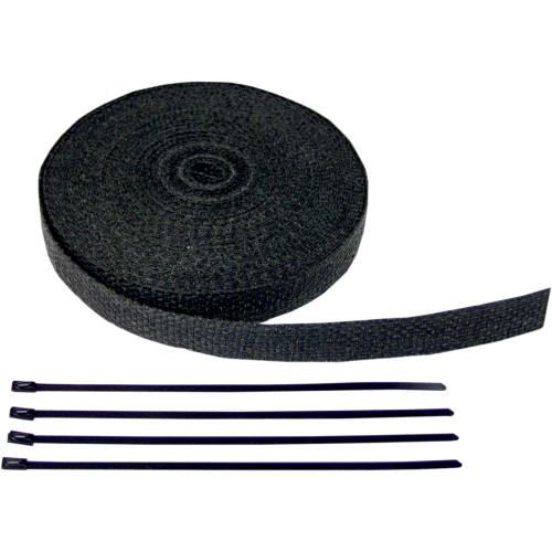 Cycle Performance Prod. Fiberglass Exhaust Wrap Kit - Black - 1" X 50' Cpp/9044B