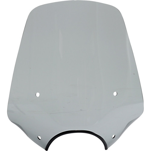 Memphis Shades Big Shot Windshield - 9" Headlight Cutout - Black Smoke Mep57212