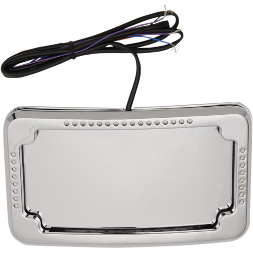 Cycle Visions License Plate Mount - Lighted Frame Cv-4640 Cycle Visions License Plate Mount - Lighted Frame Cv-4640