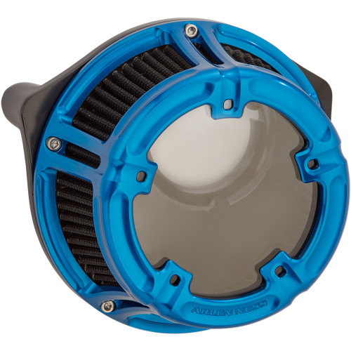 Arlen Ness Method Clear Series Air Cleaner - Blue 18-180 Arlen Ness Method Clear Series Air Cleaner - Blue 18-180