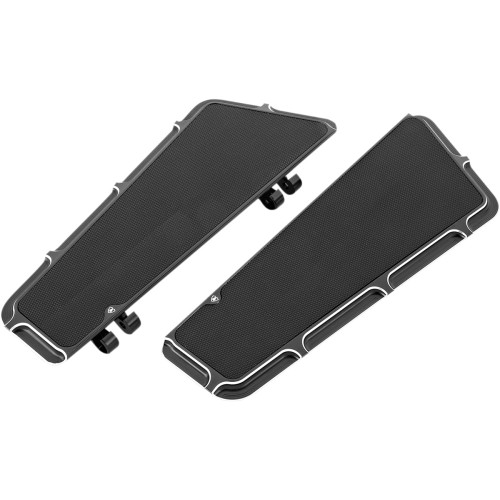 Arlen Ness Driver Floorboards - Black - Beveled 15-410 Arlen Ness Driver Floorboards - Black - Beveled 15-410