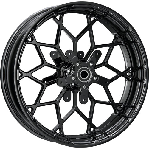 Arlen Ness Wheel - Fat Factory - Forged - Front/Dual Disc - Black - 18X5.5 91-650 Arlen Ness Wheel - Fat Factory - Forged - Front/Dual Disc - Black - 18X5.5 91-650