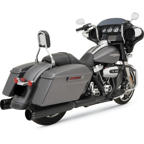 Khrome Werks 4-1/2" Hp-Plus Slip-On Mufflers - Black With Klassic - Touring 202825 Khrome Werks 4-1/2" Hp-Plus Slip-On Mufflers - Black With Klassic - Touring 202825