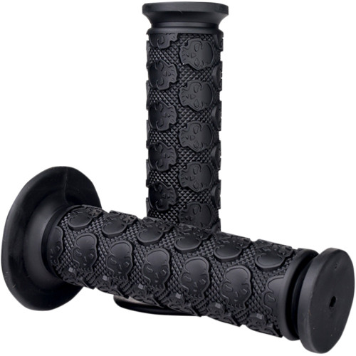 Driven Racing Grips - Skully - Closed Ends - Black D701Bk Driven Racing Grips - Skully - Closed Ends - Black D701Bk