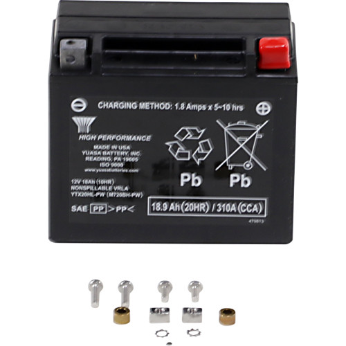 Yuasa Agm Battery - Ytx20Hl-Pw Yuam720Bh-Pw