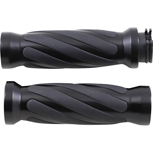 Drag Specialties Grips - Twisted - Matte Black