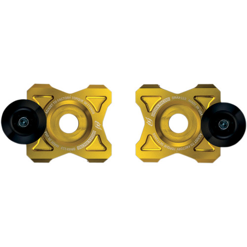 Driven Racing Axle Block Sliders - Kawasaki - Gold Drax-113-Gd Driven Racing Axle Block Sliders - Kawasaki - Gold Drax-113-Gd