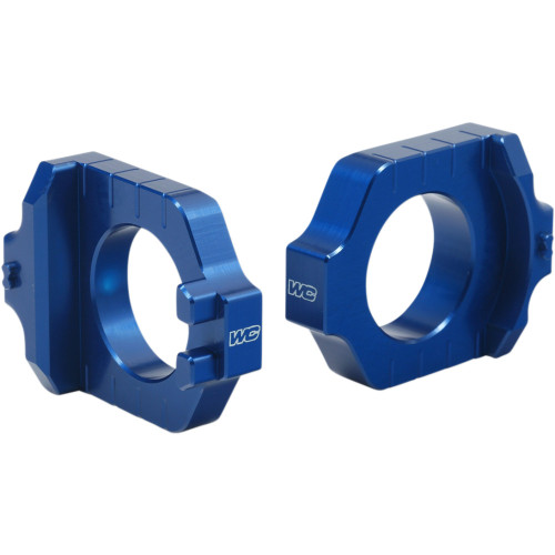 Works Connection Elite Axle Block - Blue - Kawasaki/Suzuki 17-235 Works Connection Elite Axle Block - Blue - Kawasaki/Suzuki 17-235