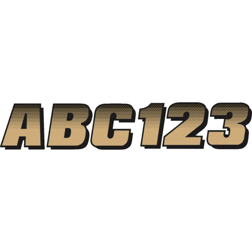 Hardline I.D. Sticker Kit - 200 Series - Beige Gradation Brbkg300