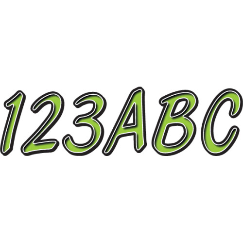 Hardline Kibkg400 Sticker Kit Kiwi/Blk