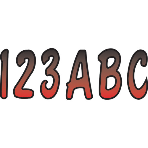 Hardline Rebkg200 Sticker Kit Red/Blk