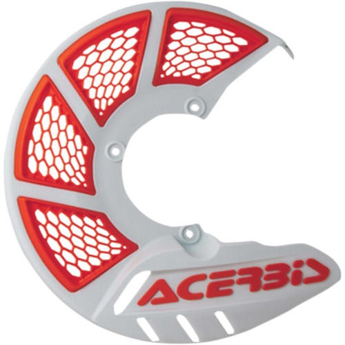 Acerbis X-Brake Disc Cover - White/ '16 Orange 2449495412
